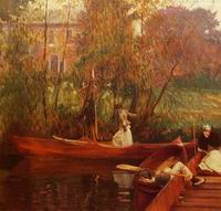 (image for) Reproductions of John Singer Sargenti's art A Boating Party 188